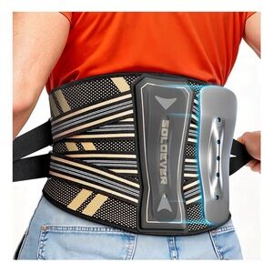 Black and Gray Lumbar Support Belt (A94)